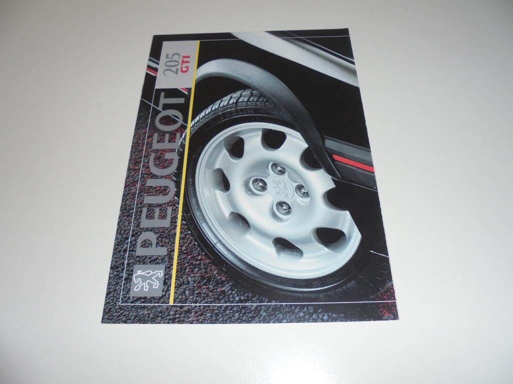 brochure Peugeot 205 GTI  1992, Ophalen of Verzenden, Nieuw, Peugeot