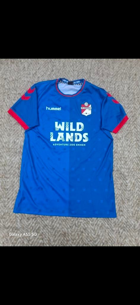 FC Emmen Shirt Maat 164 Blauw - Hummel Wildlands, Verzenden, Zo goed als nieuw