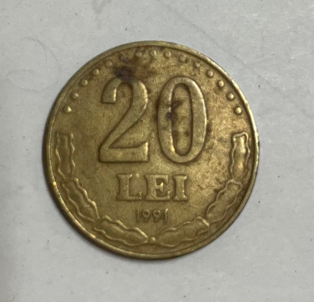 20 lei Roemenië 1991, Ophalen of Verzenden, Overige landen