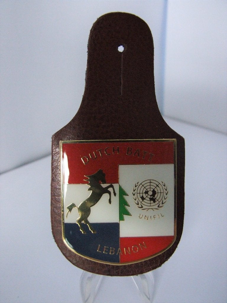 Unifil,Dutchbatt,44ste,Borstzak,Hanger,Lebanon, Verzenden, Landmacht, Nederland, Embleem of Badge