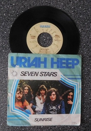 Uriah Heep - seven stars (NL 1973) (vanaf € 4,50), Cd's en Dvd's, Ophalen of Verzenden, Zo goed als nieuw, 7 inch, Pop
