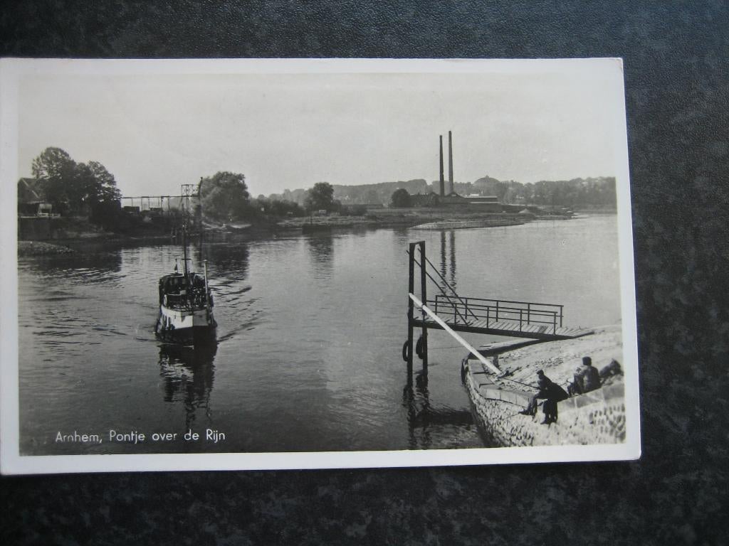 ARNHEM Pontje over de Rijn, Ophalen of Verzenden, 1940 tot 1960, Gelderland