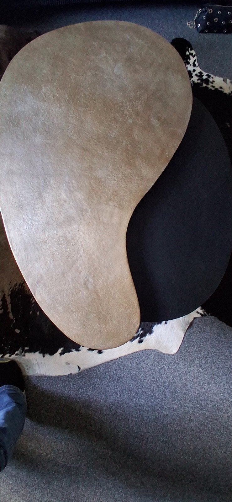 Salontafel ( Yin Yang) en bijzettafel, Ophalen, Metaal of Aluminium