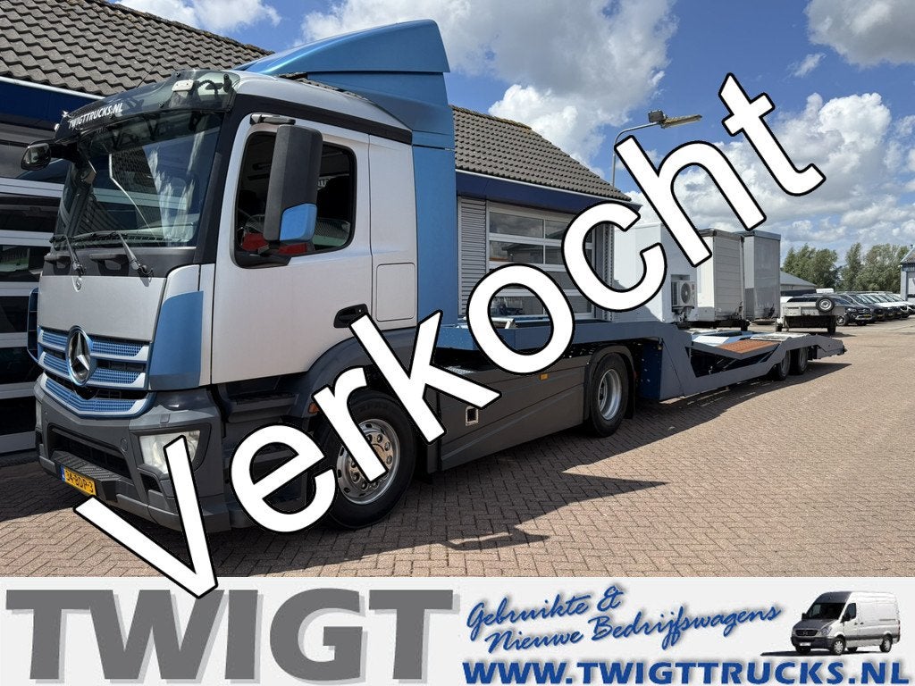 Mercedes-Benz ANTOS Trekker + oplegger (voertuig transporter, Automaat, Stof, Euro 6, Centrale vergrendeling