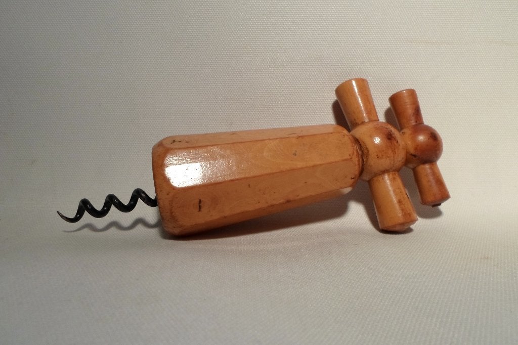 Vintage Kurkentrekker Hout, Overige typen, Hout, Ophalen of Verzenden, Zo goed als nieuw