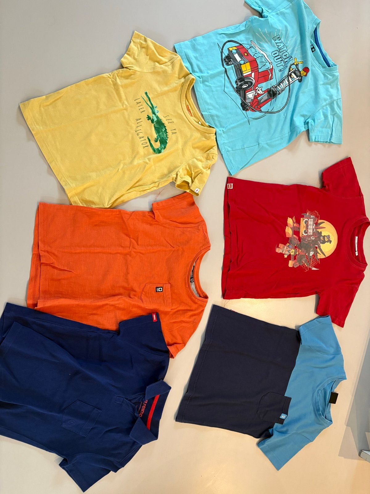 Pakket van 8 shirts maat 116, Ophalen of Verzenden, Gebruikt, Jongen, Setje