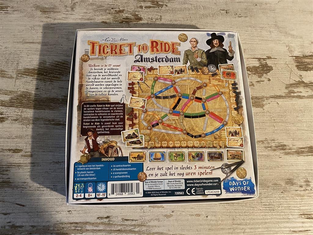 Ticket to ride Amsterdam Alan R.Moon [s111], Verzenden, Zo goed als nieuw
