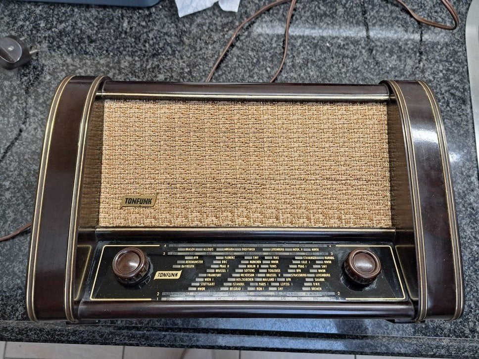 Tonfunk Violetta W100 buizenradio - voor de handige klusser, Ophalen, Niet werkend, Radio