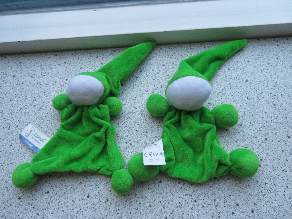 Groen velours spookpopje spookje popje Lunavi kraamzorg, Groen, Overige typen, Ophalen of Verzenden, Zo goed als nieuw