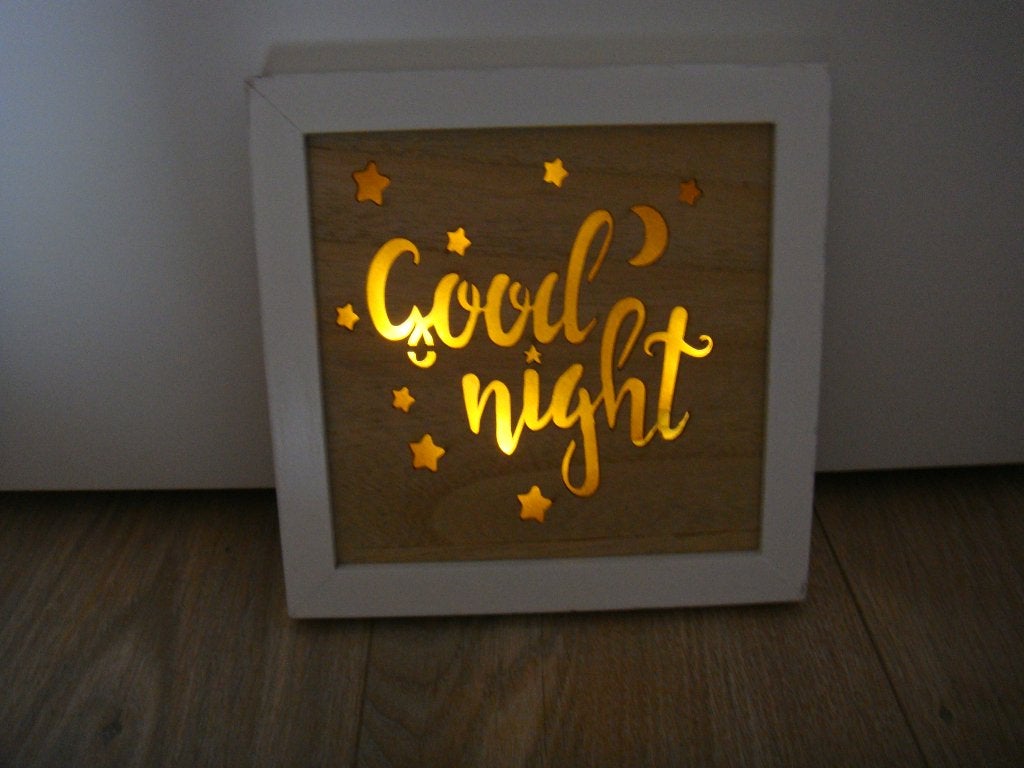 Leuke wanddecoratie met verlichting, Ophalen of Verzenden, Wit, Decoratieobject