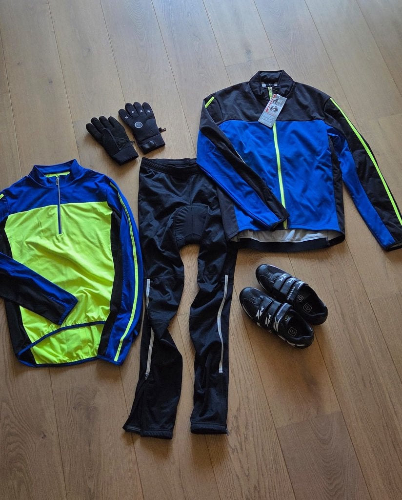 ZGAN heren fietskleding set maat L/52 + schoenen maat 42, Heren, Ophalen of Verzenden, Zo goed als nieuw, L