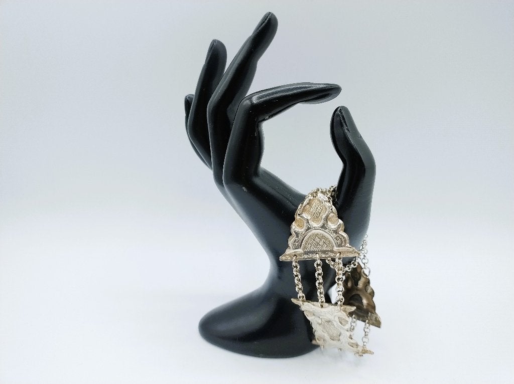 Zilveren bijbelslot armband, Schoonhoven, 1888, Verzenden, Zilver, Armband