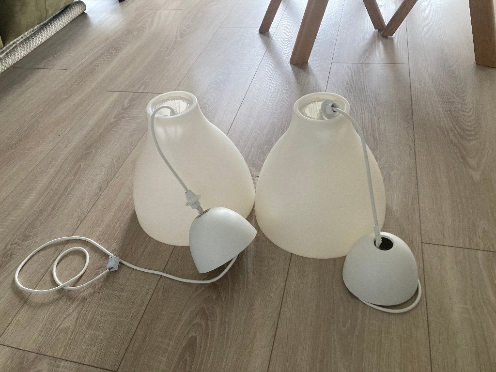 2x Originele IKEA MELODI hanglamp - GRATIS / T.E.A.B., Ophalen, Zo goed als nieuw, Kunststof, E27 (groot)