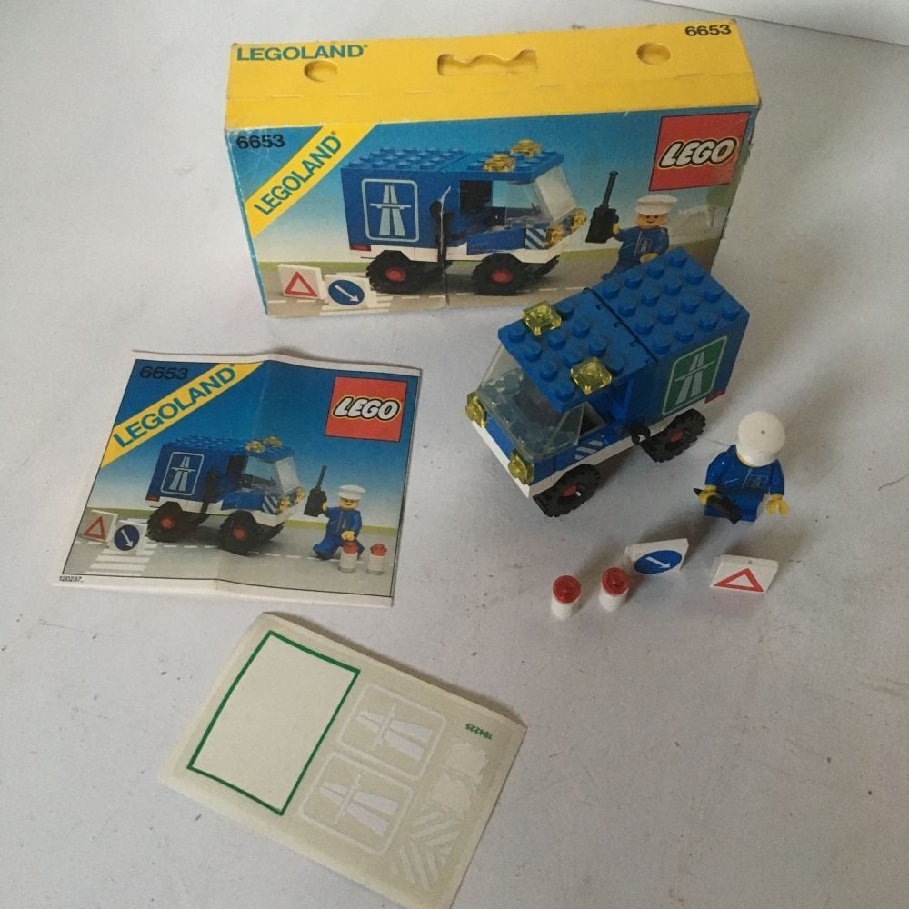 Lego Legoland - Snelweg onderhoud - 6653, Gebruikt, Jurassic World, Lego, Ophalen of Verzenden