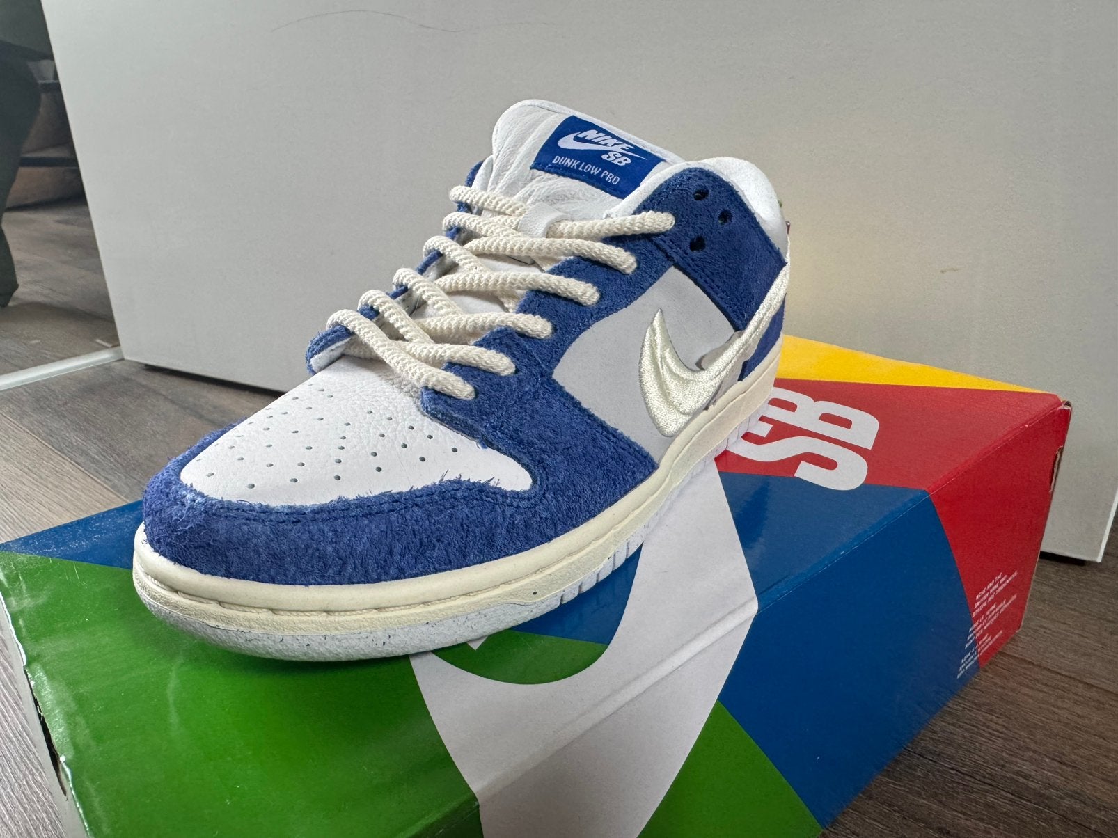 Nike SB Dunk Low Pro Fly Streetwear Gardenia - Maat 40, Ophalen of Verzenden, Nieuw, Blauw, Sneakers of Gympen