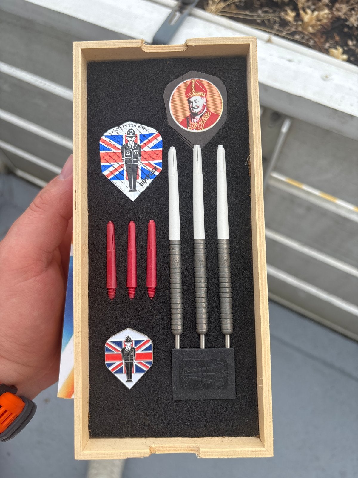 Unieke collectorbox met Eric Bristow darts, Ophalen of Verzenden, Gebruikt, Pijlen
