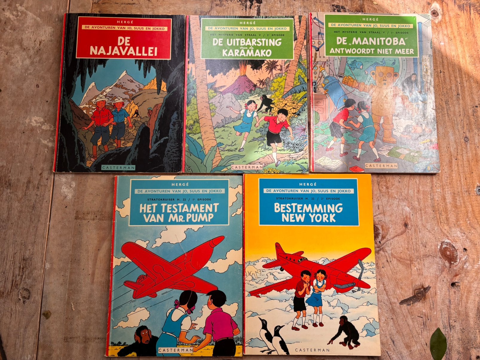 Stripboeken Jo Suus en Jokko (Herge), Boeken, Meerdere stripboeken, Ophalen, Zo goed als nieuw