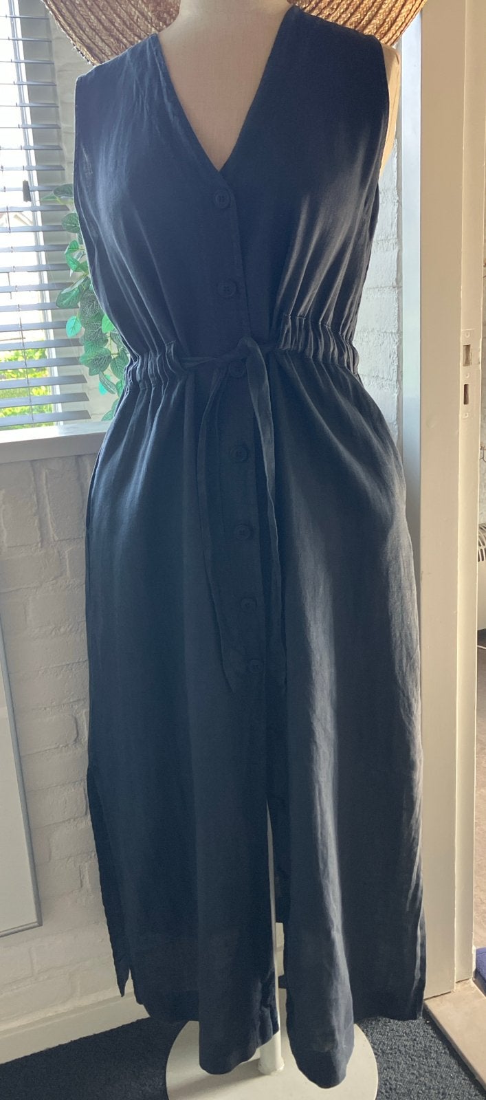 La Fée Maraboutée Atelier Jurk Maat 42, Kleding | Dames, Jurken, Zo goed als nieuw, Maat 42/44 (L), Blauw, Onder de knie, Verzenden