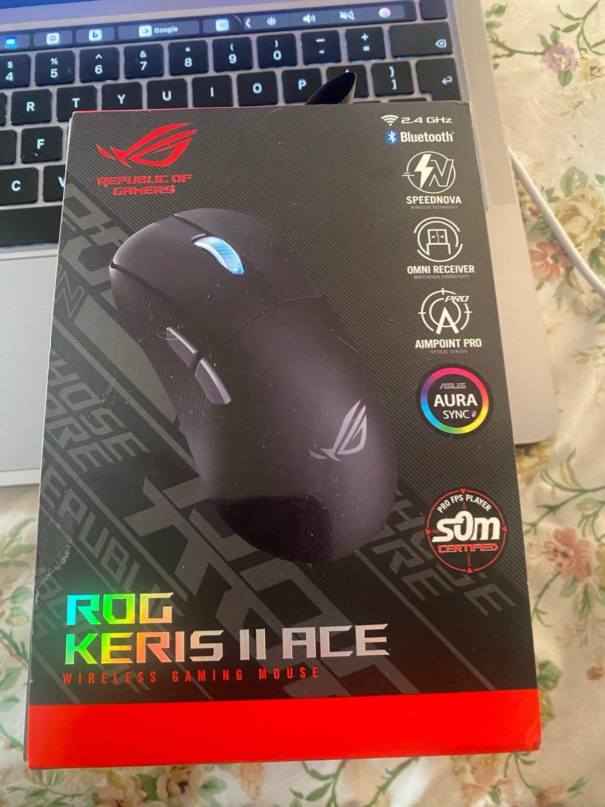 Asus ROG Keris II Ace Draadloze Gaming Muis Nieuw, Ophalen, Muis, Gaming muis, Nieuw