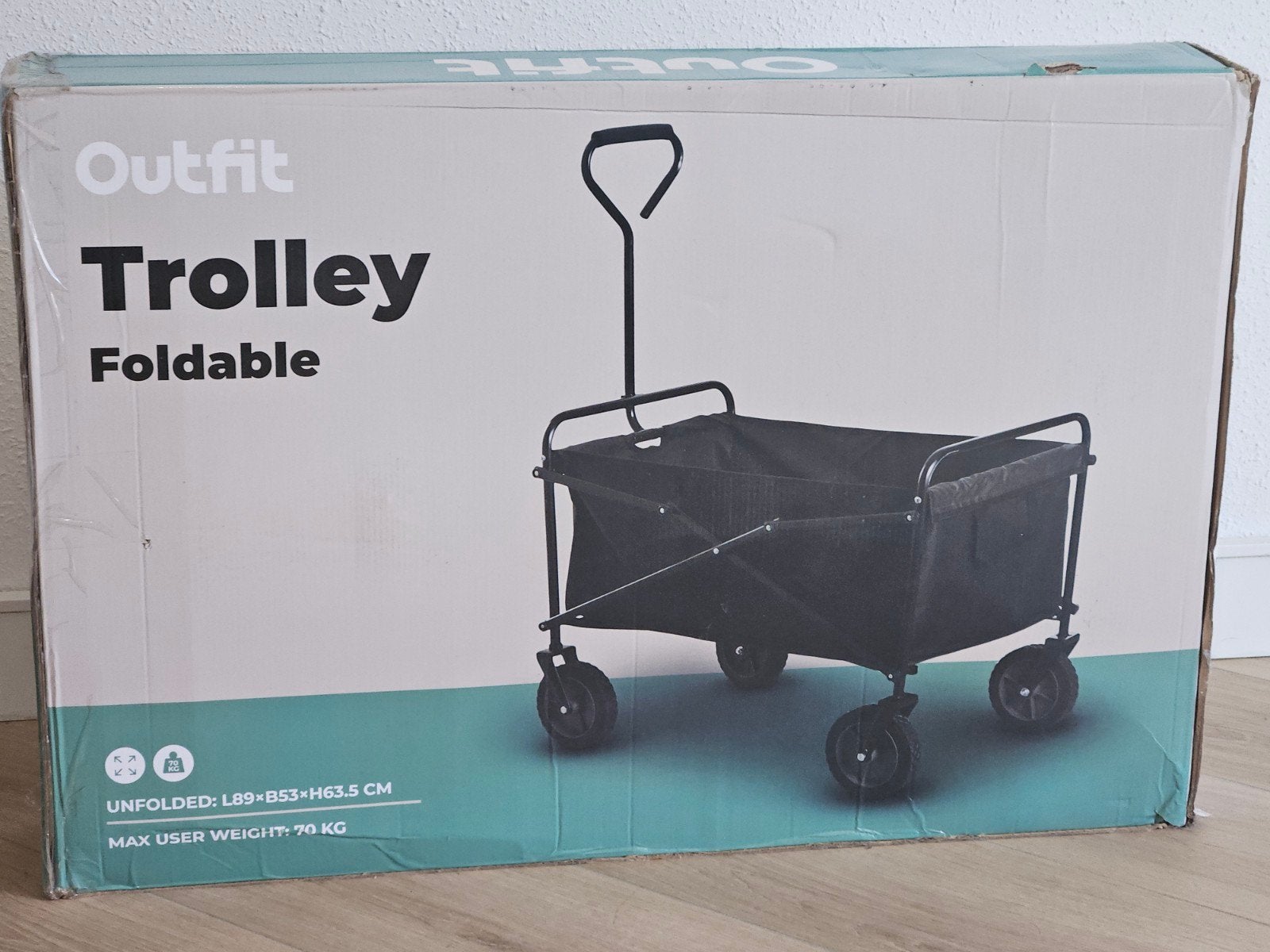 Outfit Opvouwbare Trolley - Nieuw in verpakking, Ophalen, Opvouwbaar, Nieuw