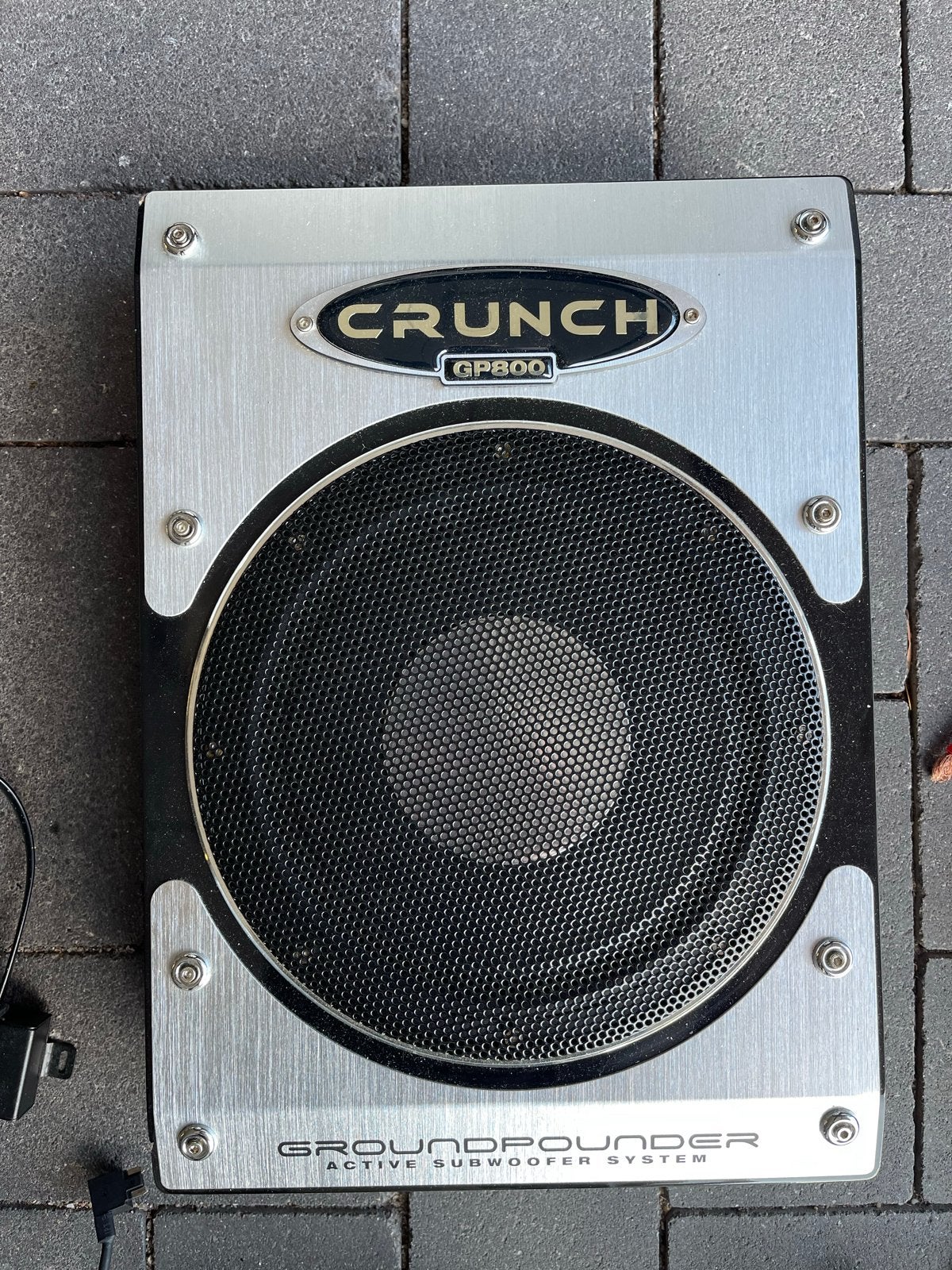 Crunch Groundpounder GP800 actieve subwoofer systeem, Ophalen of Verzenden, Gebruikt