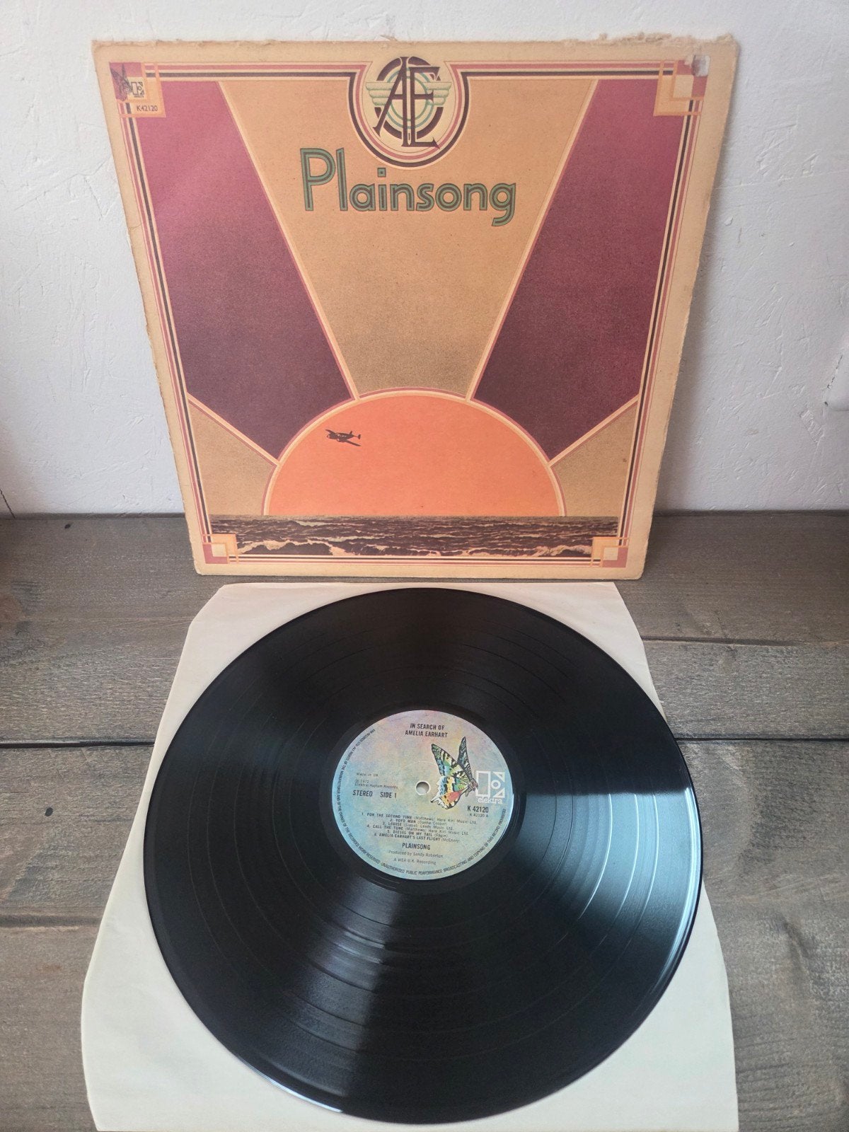 Plainsong - In Search of Amelia Earhart LP (1972), Gebruikt, Ophalen of Verzenden, 1970 - 1979, Gatefold hoes