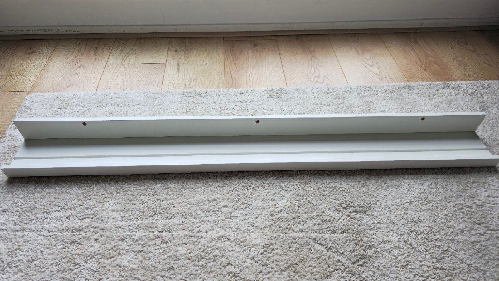 IKEA MOSSLANDA Schilderijenplank wit 115 cm, Ophalen, Zo goed als nieuw