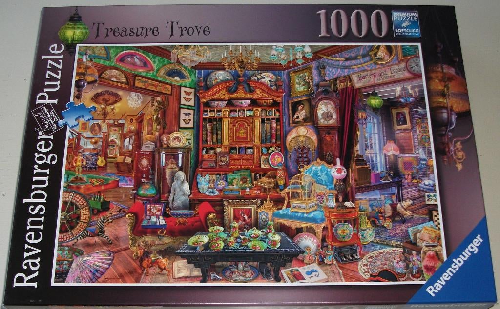 Puzzel *** SCHATKAMER *** 1000 stukjes Ravensburger, Ophalen of Verzenden, 500 t/m 1500 stukjes, Zo goed als nieuw, Legpuzzel