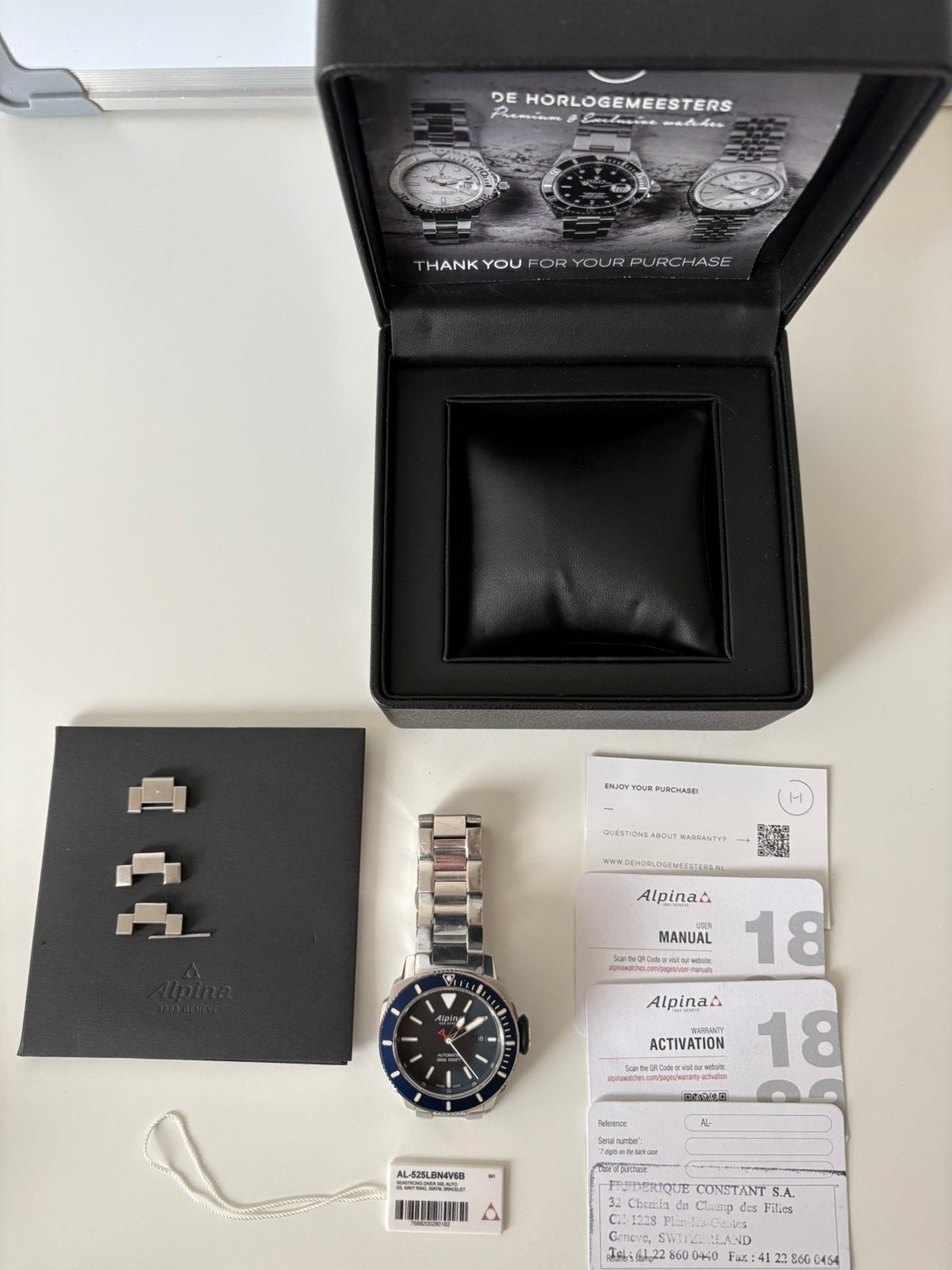 Alpina Seastrong Diver 300 Automatic, Ophalen of Verzenden, Zo goed als nieuw, Staal, Overige merken