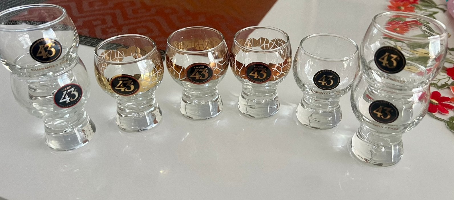 Setje Likeur 43 borrelglaasjes, Verzenden, Nieuw, Borrel- of Shotglas