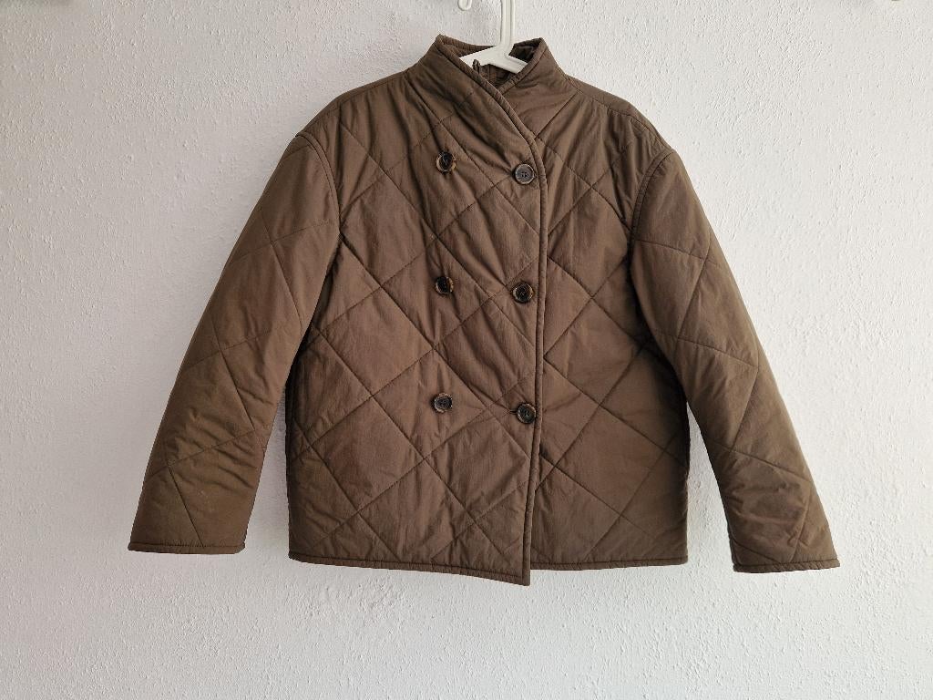 Arket double breasted jas. Maat 38. Olijfgroen, Maat 38/40 (M), Nijmegen, Verhip-vintage.nl, Nieuw