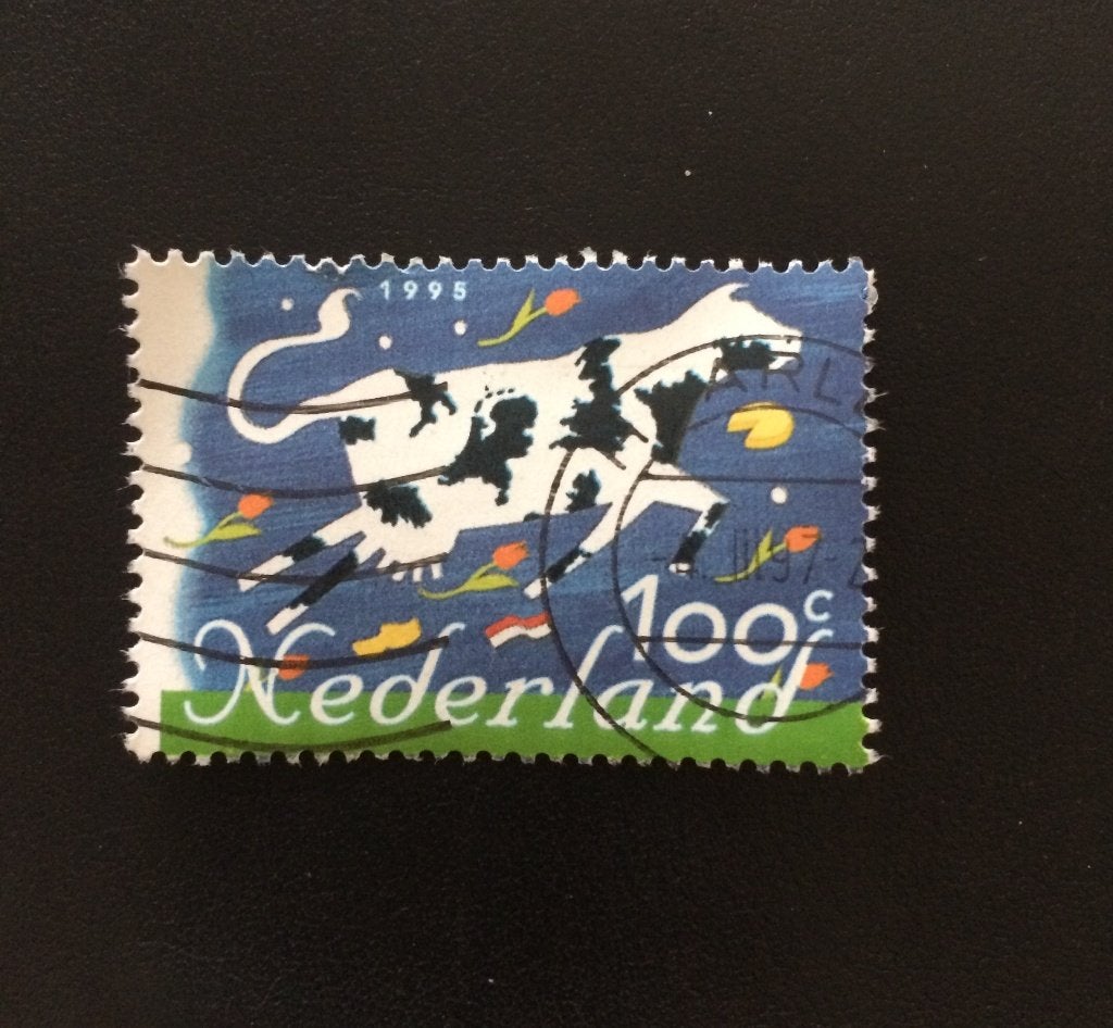Postzegel Nederland 100cent koe 1995, Verzenden, Na 1940, Gestempeld