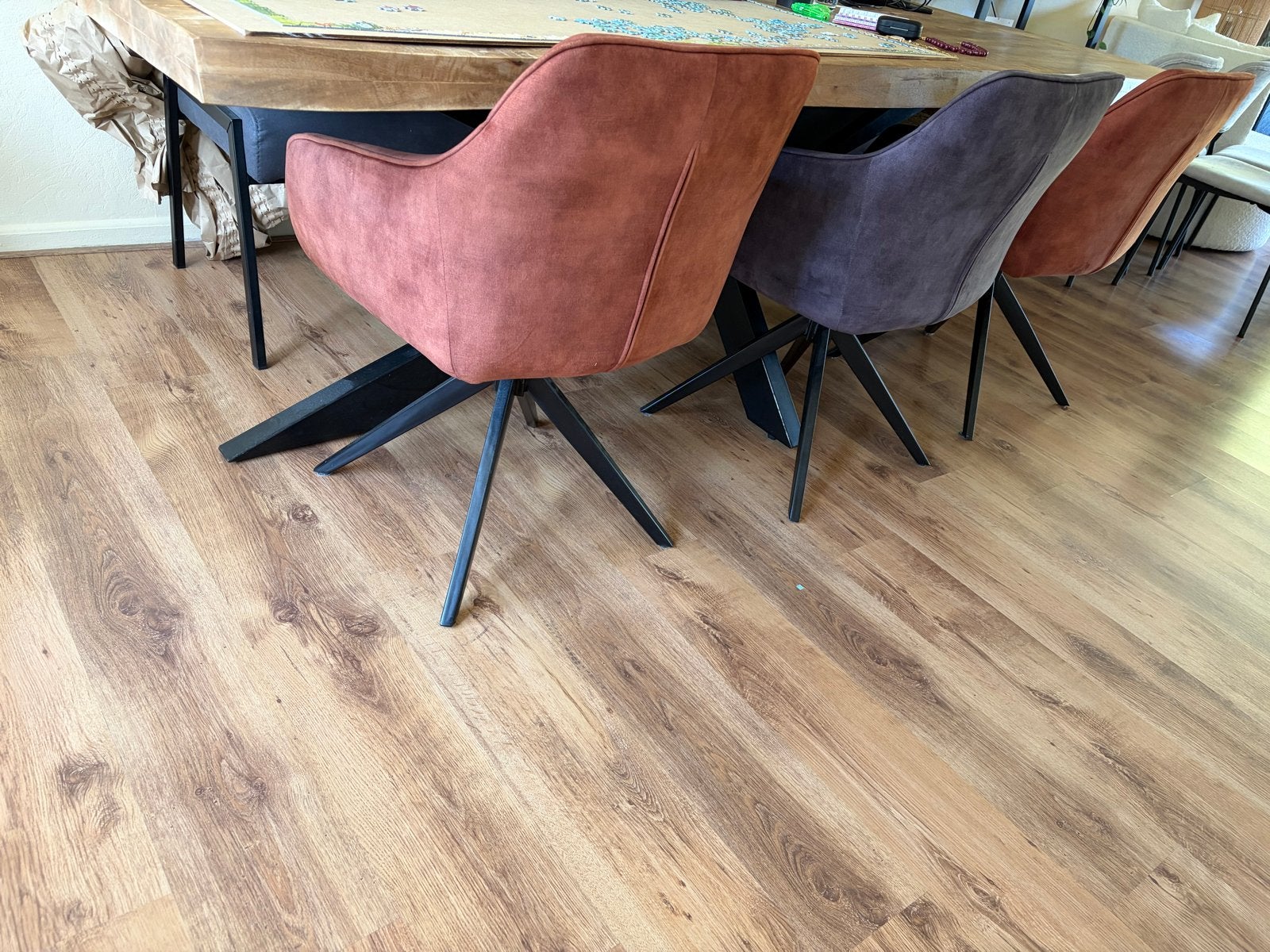 Luxe draaibare eetkamerstoelen - set van 3, Huis en Inrichting, Stoelen, Ophalen, Gebruikt, Overige kleuren, Drie