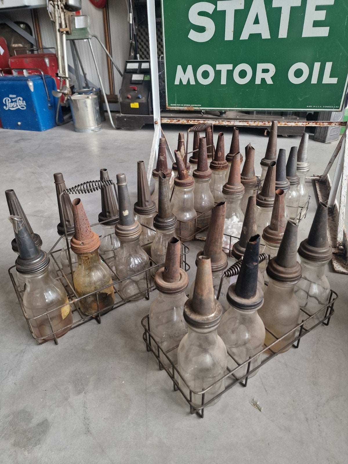 oilie fles rek shell texaco esso kendall