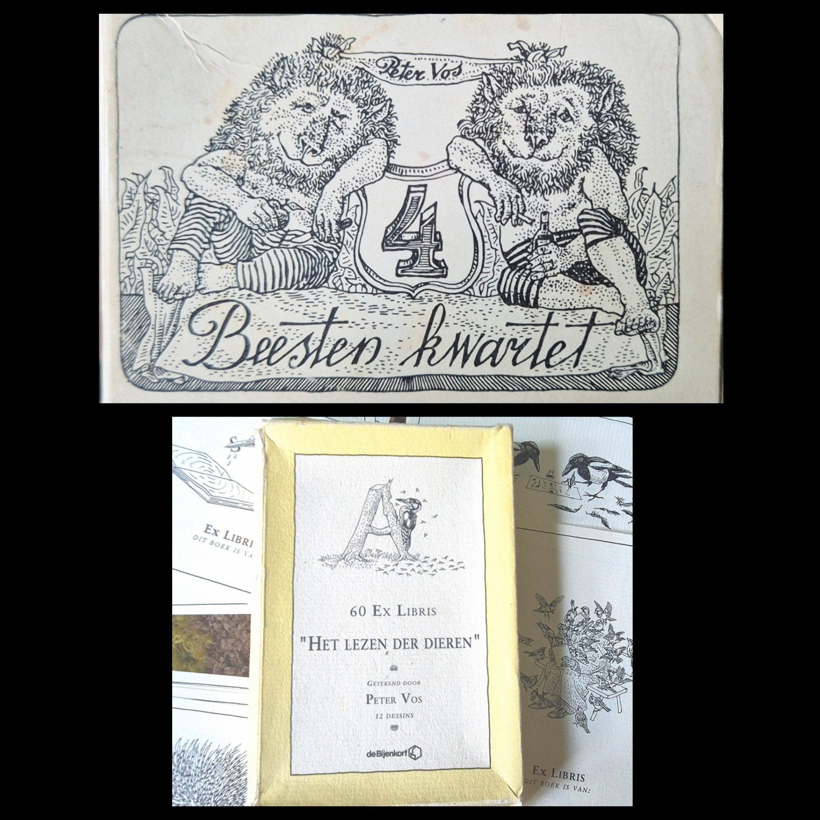 Peter Vos Beestenkwartet en Ex Libris jaren 70, Ophalen of Verzenden, Gebruikt, Kwartet(ten)