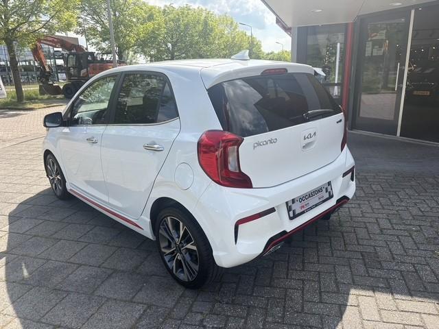 Kia Picanto 1.0 DPi GT-Line | Navi | Camera | Cruise | 34.55, Gebruikt, 4 stoelen, Wit, Leder