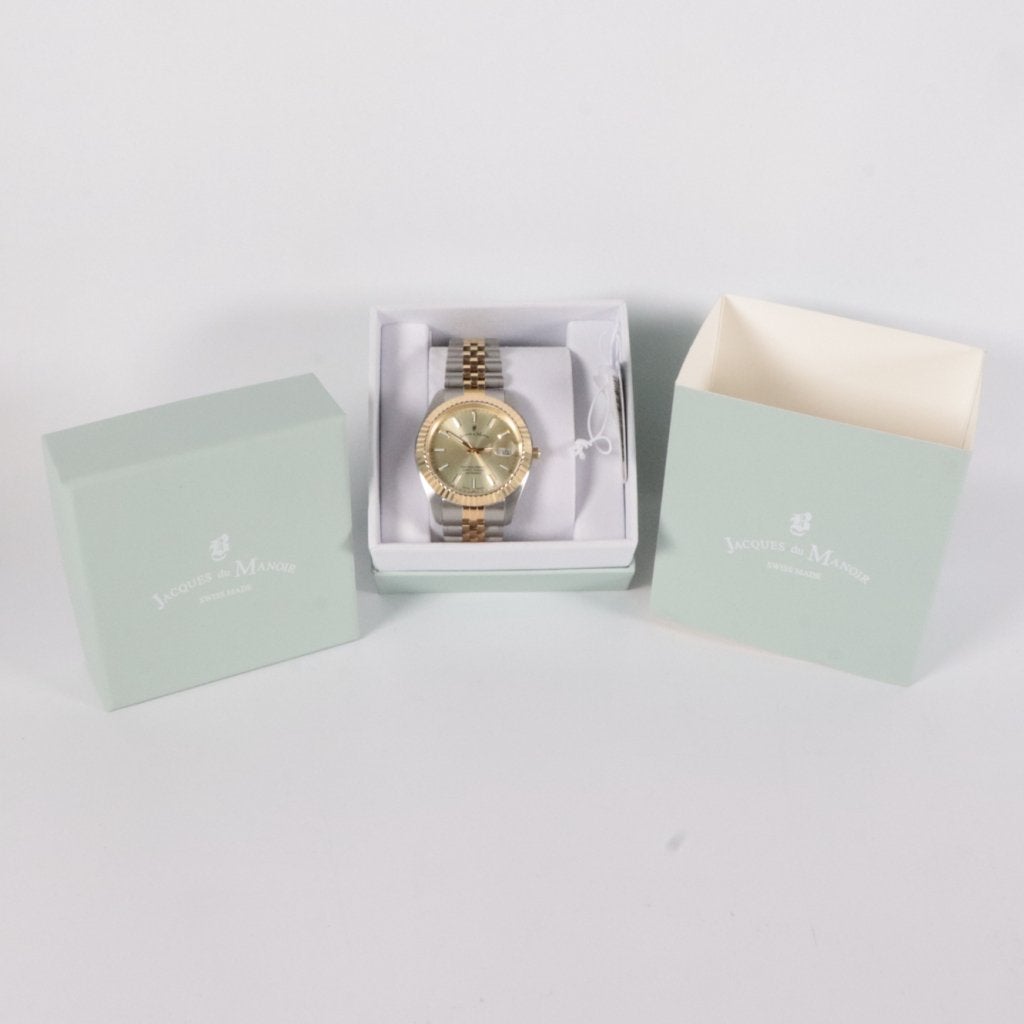 Jacques Du Manior JWN017 Two Tone Watch - Zeer Nette Staat, Flex Ltd., Zo goed als nieuw, https://flex.com/contact-us, Nobelstraat 10, 5807 GA Oostrum LB, Limburg, Nederland