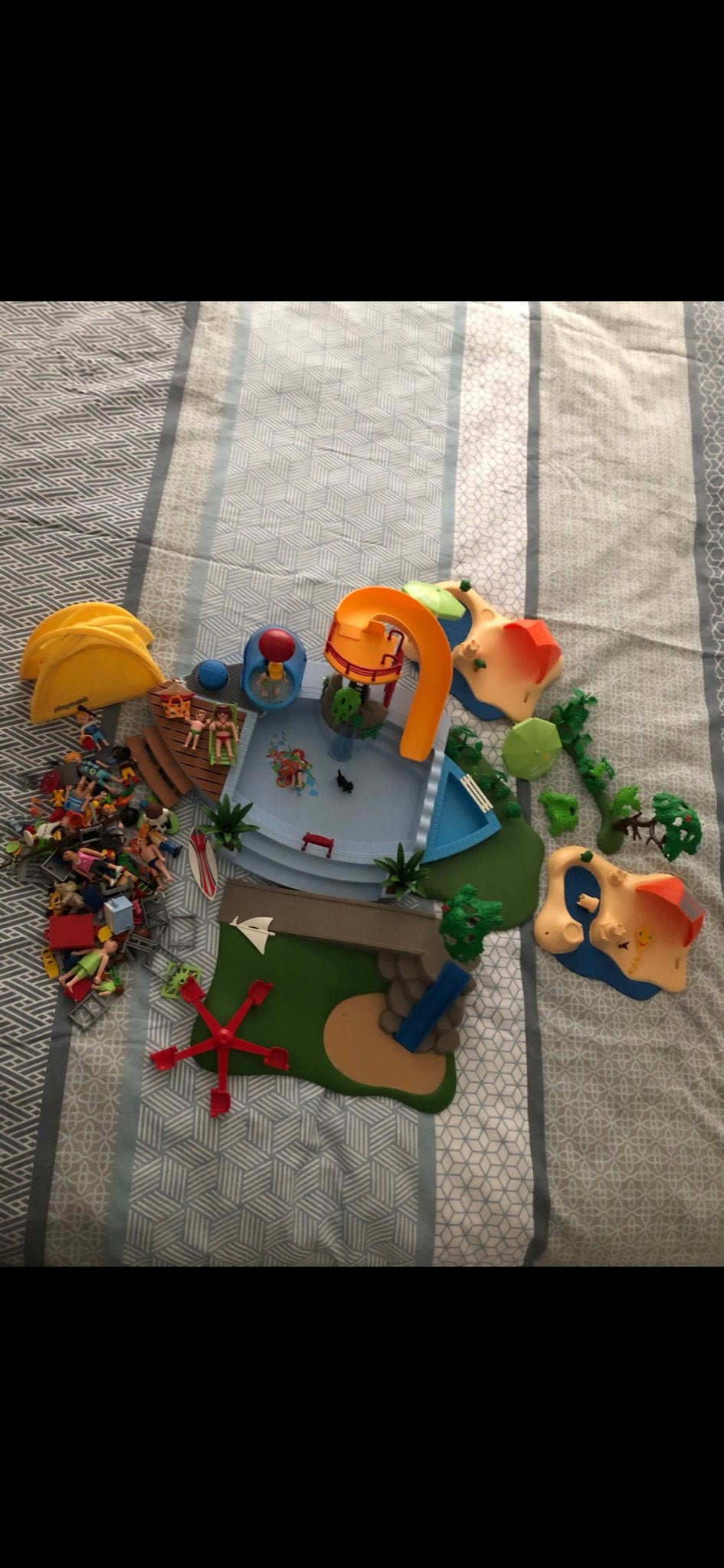 Playmobil Waterpark met veel figuren en accessoires, Gebruikt, Complete set, Overige typen, Ophalen of Verzenden