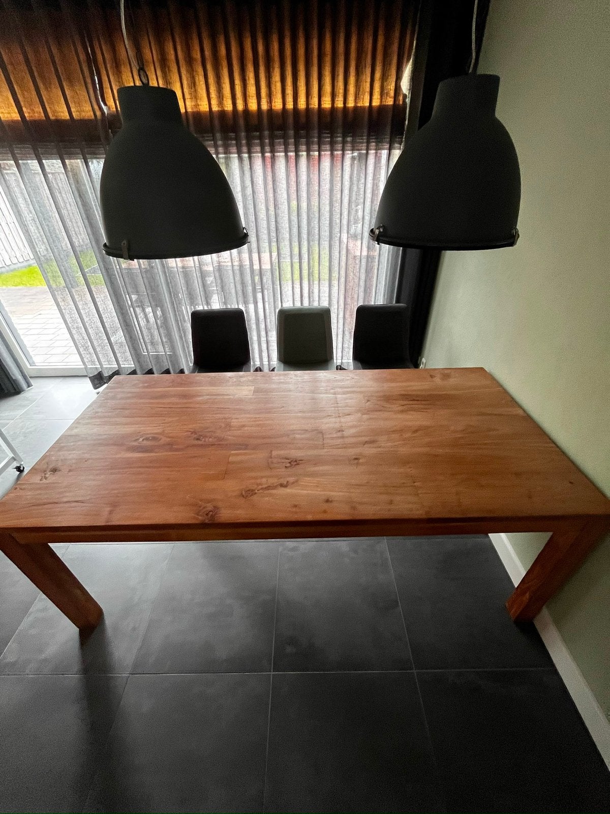 Mooie teak tuintafel, Ophalen, Zo goed als nieuw, Rechthoekig, Teakhout