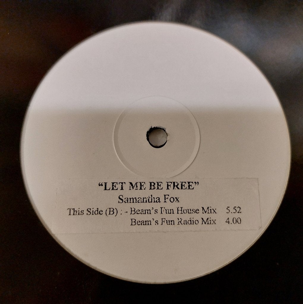 Samantha Fox VINYL PROMO 12 INCH Let me be free Test persing, Cd's en Dvd's, Vinyl | Pop, Promo, Zo goed als nieuw, 12 inch, Verzenden