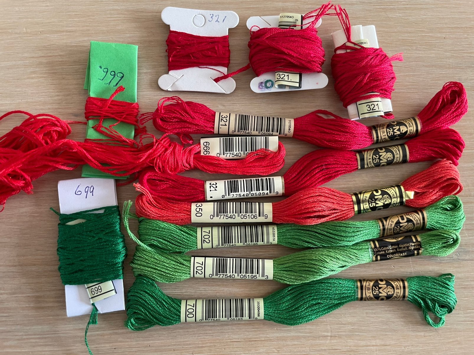 DMC borduurgaren enkele iets van gebruikt, Hobby en Vrije tijd, Ophalen of Verzenden, Zo goed als nieuw, Borduurgaren of Zijde