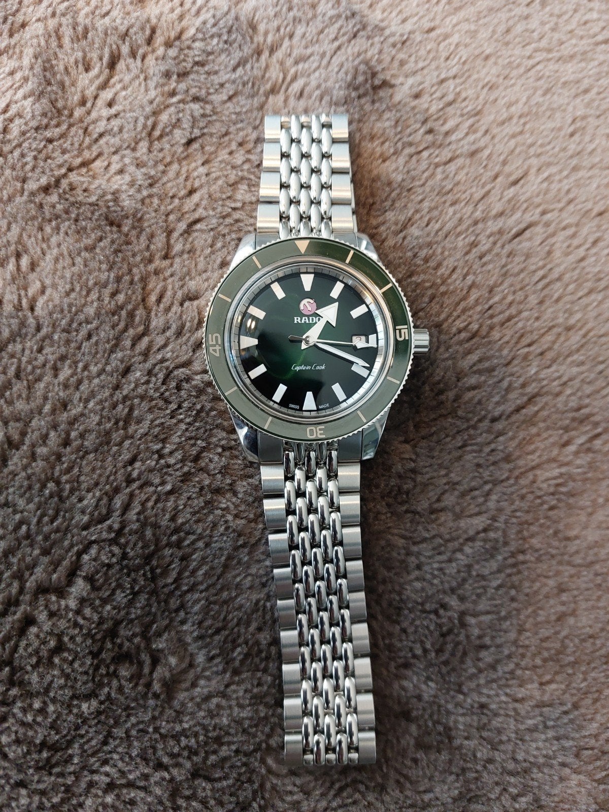 tka RADO Captain Cook 42mm in zeldzaam mooie staat, Ophalen, Zo goed als nieuw, Staal, Overige merken