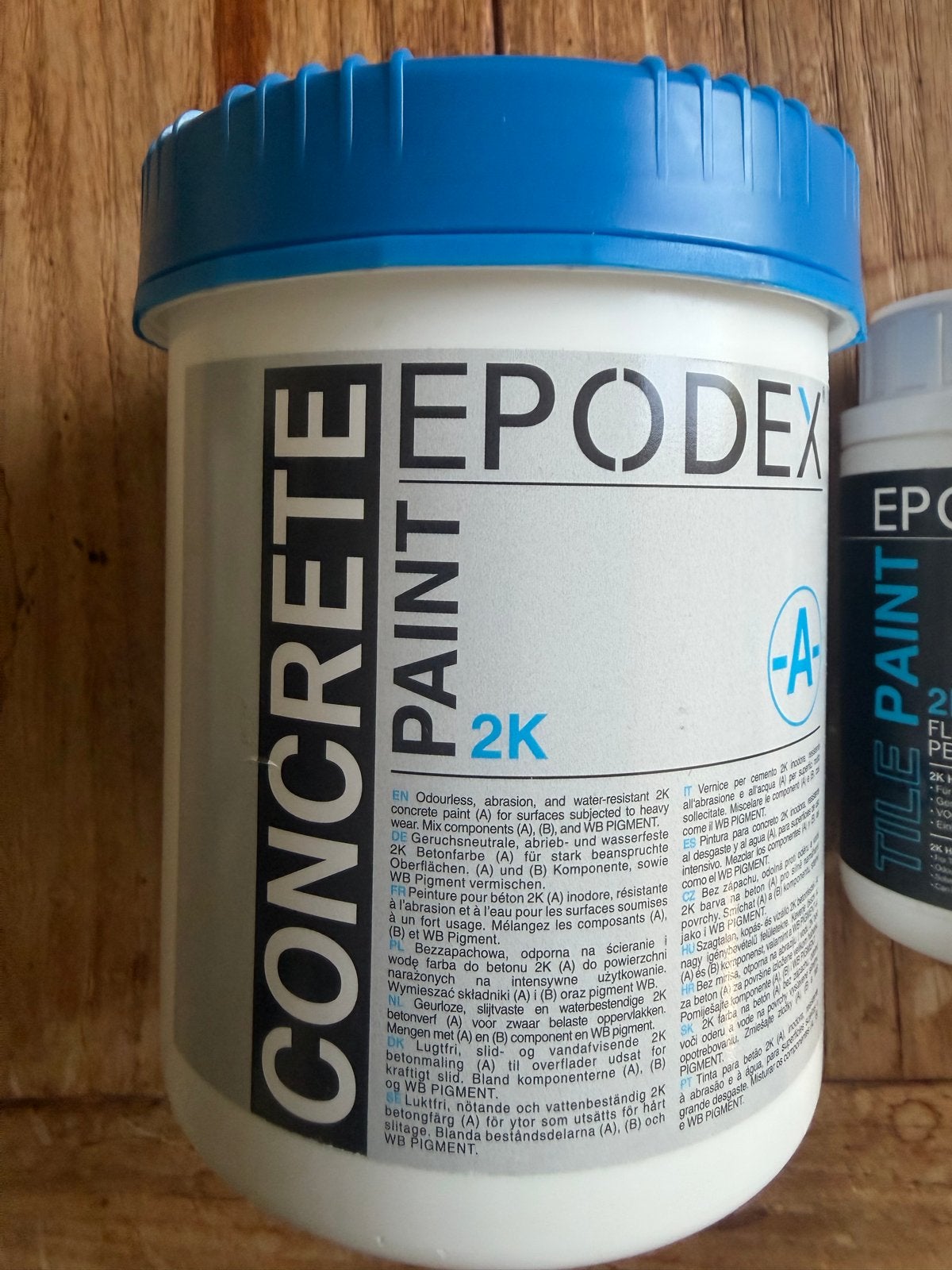 Epodex 2K Betonverf en Tegelverf (Wit) met Pigment RAL 7001, Doe-het-zelf en Verbouw, Verf, Beits en Lak, Nieuw, Ophalen of Verzenden