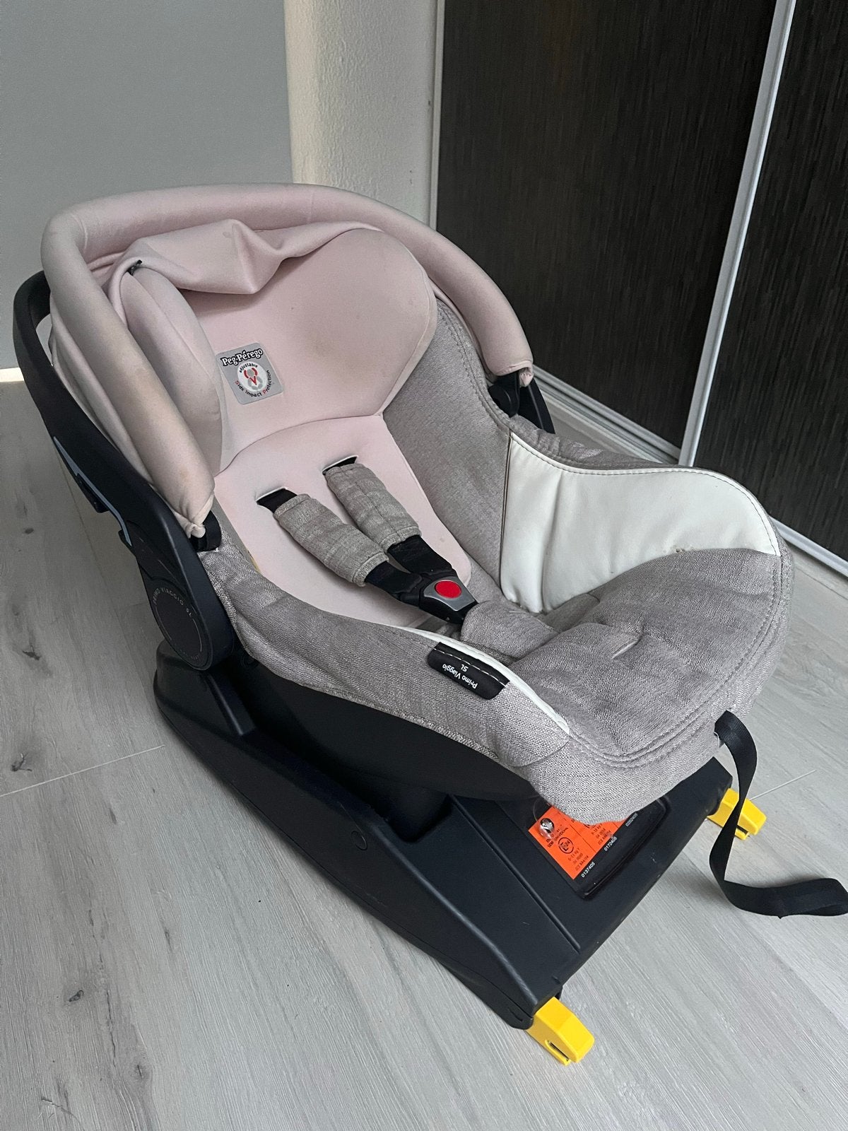 Peg Perego Primo Viaggio Lounge autostoel met Isofix base, Autogordel of Isofix, Gebruikt, Slaapstand, 0 t/m 13 kg