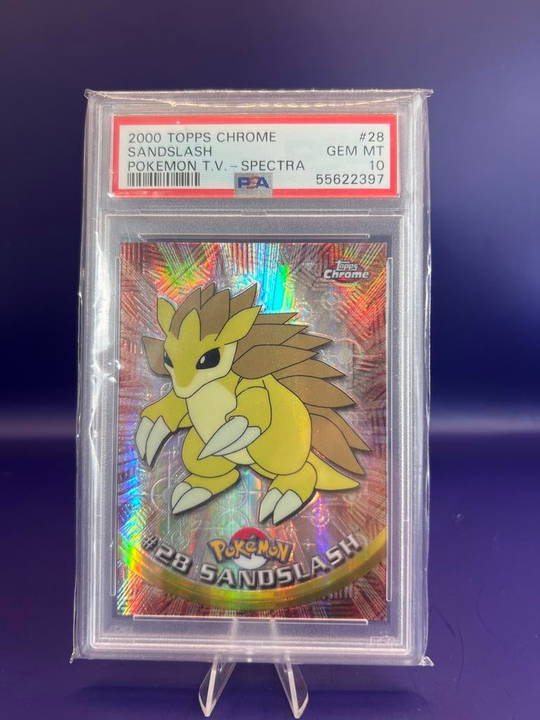 VINTAGE 2000 Topps Chrome Sandslash #28 PSA 10 Gem Mint‼️, Ophalen of Verzenden, Nieuw, Losse kaart, Foil