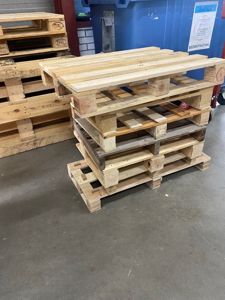 Pallets 5,- per stuk Afhalen, Ophalen, Gebruikt, 50 mm of meer, Pallet