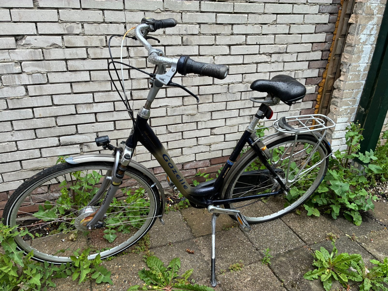 Gazelle fiets met lekke achterband - Ophalen in Zwolle, Fietsen en Brommers, Fietsen | Dames | Damesfietsen, 56 cm of meer, Ophalen