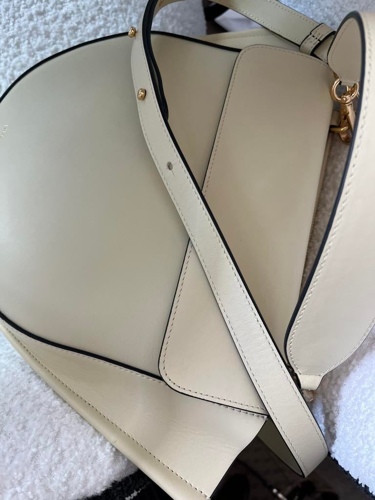 Wandler hortensia medium, Verzenden, Zo goed als nieuw, Beige, Handtas