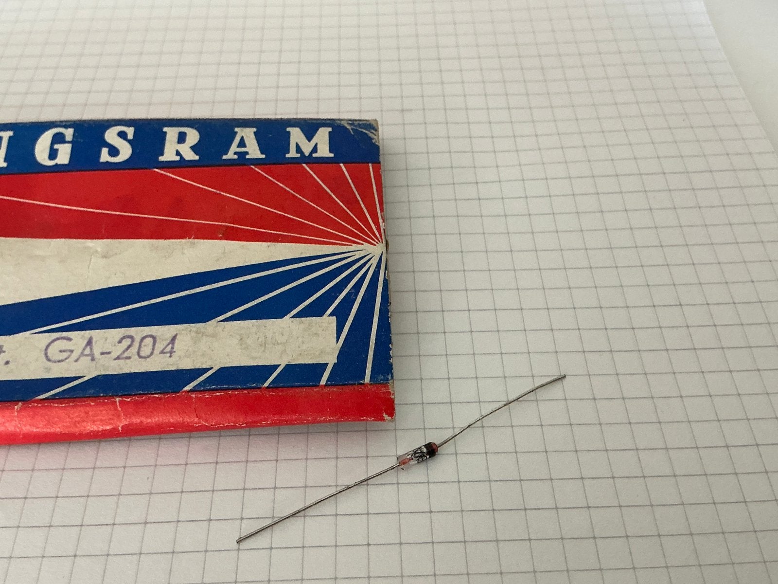 GA-204 Germanium diode Tungsram, Tungsram, Ophalen of Verzenden, Zo goed als nieuw, NA