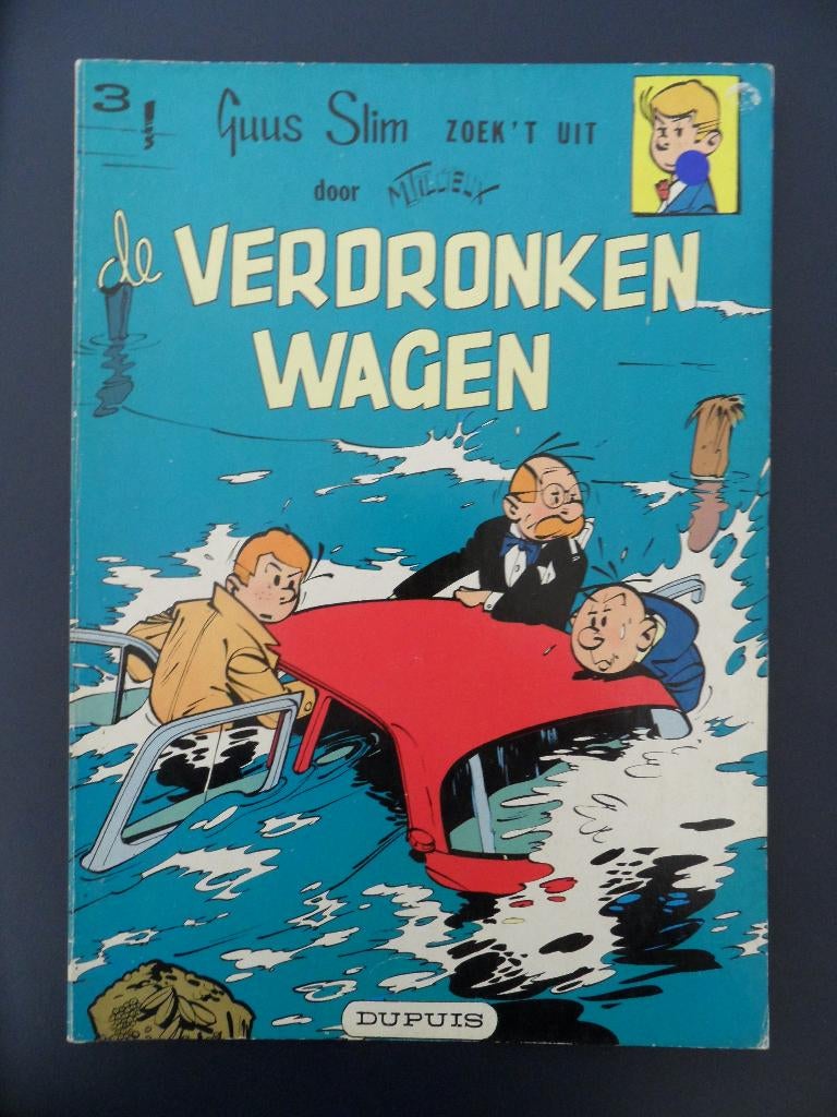 Guus Slim zoek't uit. Nr 3 De Verdronken wagen., Eén stripboek, Ophalen of Verzenden, Gelezen